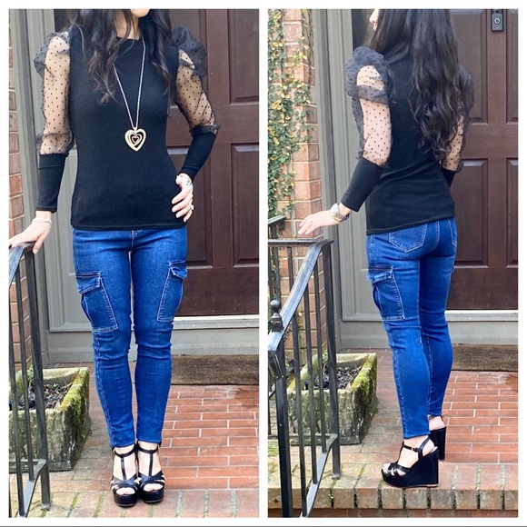 ✨LAST✨MADE IN FRANCE ✨Gorgeous Unique stylish top - Picture 5 of 11